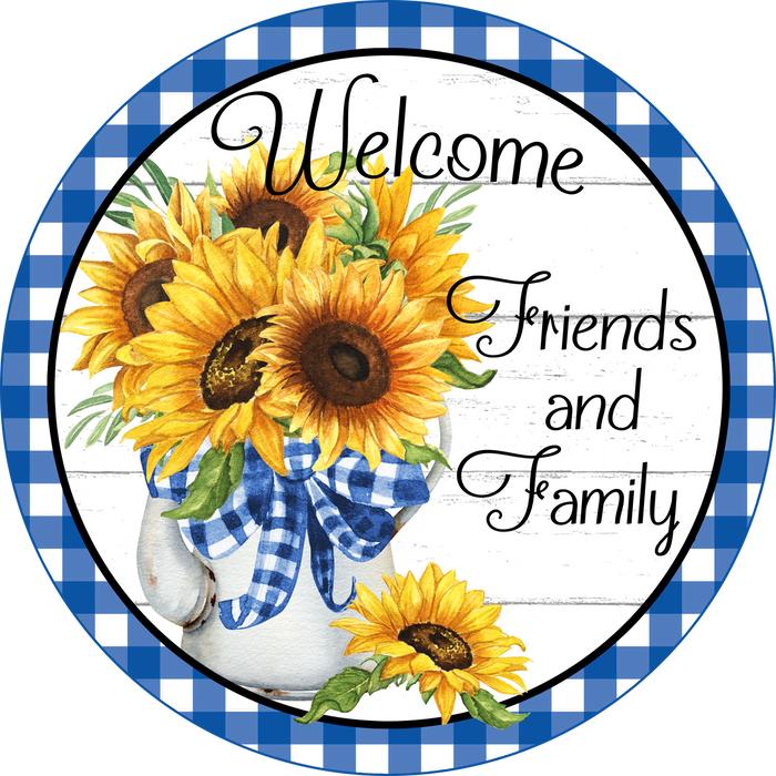 Welcome Sign, Wreath Sign, Wreath Center, Wreath Attachment