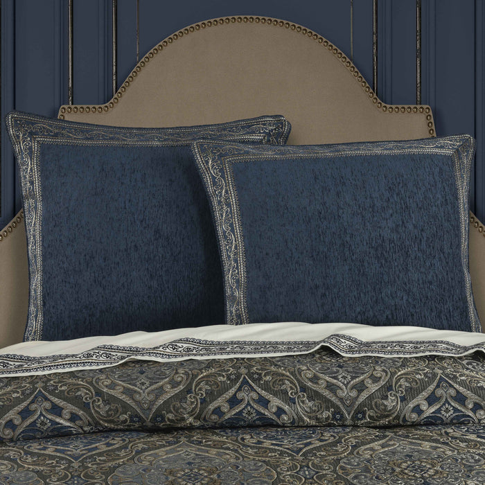 Weston Blue Euro Sham Euro Sham By J. Queen New York