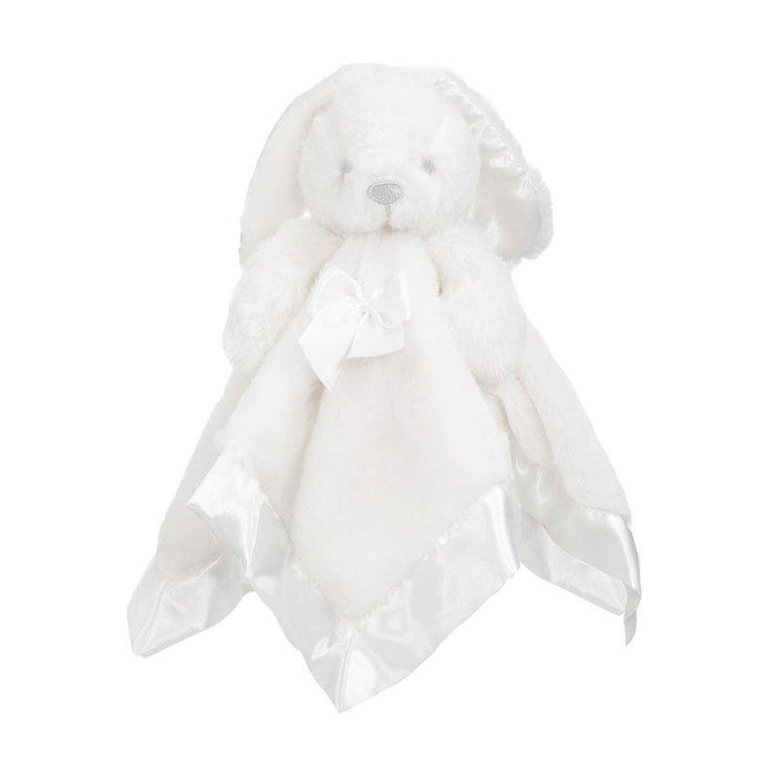 WHITE BUNNY COMFORTER W/RIBBONS - BC26-W - Kidswholesale.co.uk