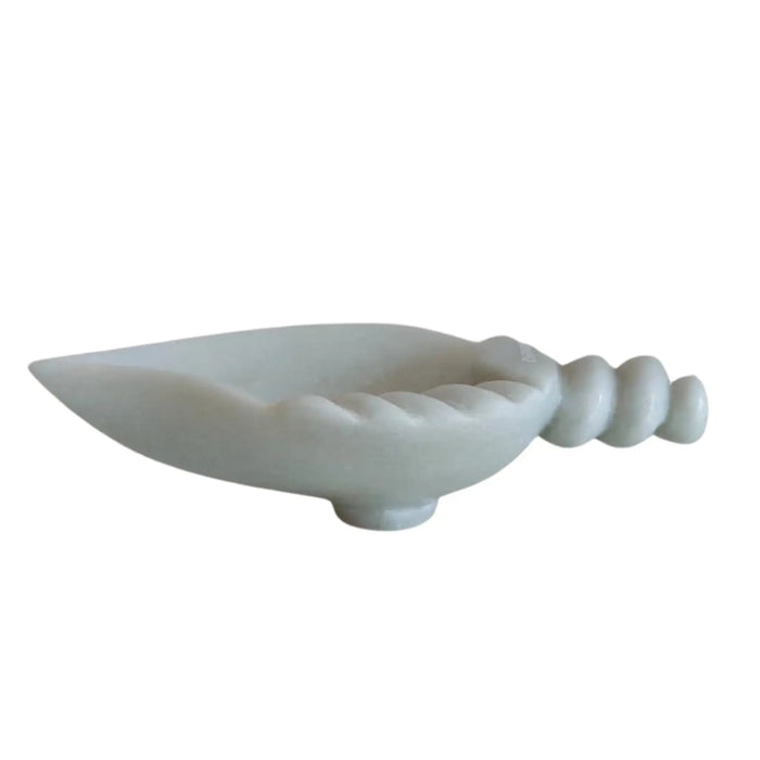 White Marble Decorative Bowl with Handle – Urli & Pooja Diya Bowl   Marble