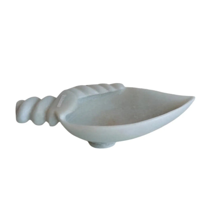 White Marble Decorative Bowl with Handle – Urli & Pooja Diya Bowl   Marble