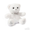 WHITE TEDDY BEAR W/LITTLE STAR EMB - 20 CM- TB220-W