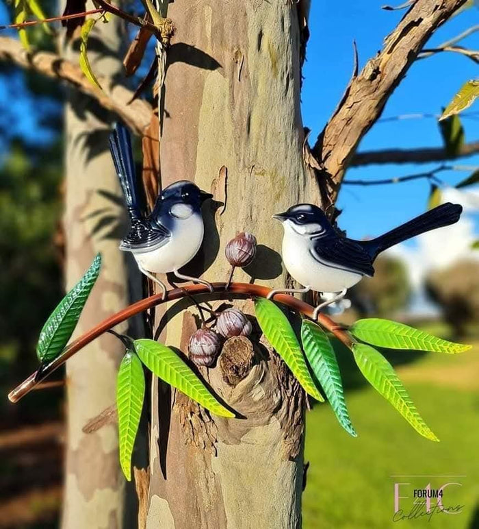 WILLIE WAGTAILS ON GUMNUT BRANCH