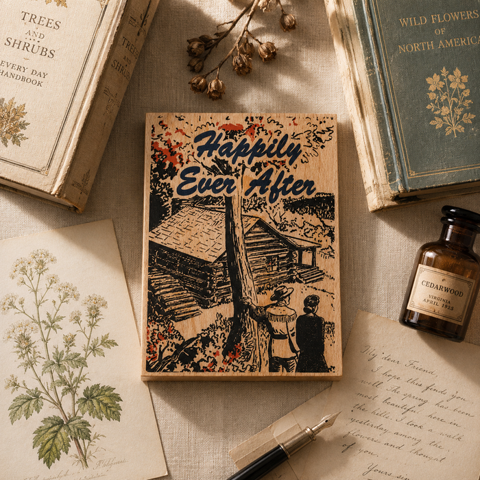 Wood Folding Card