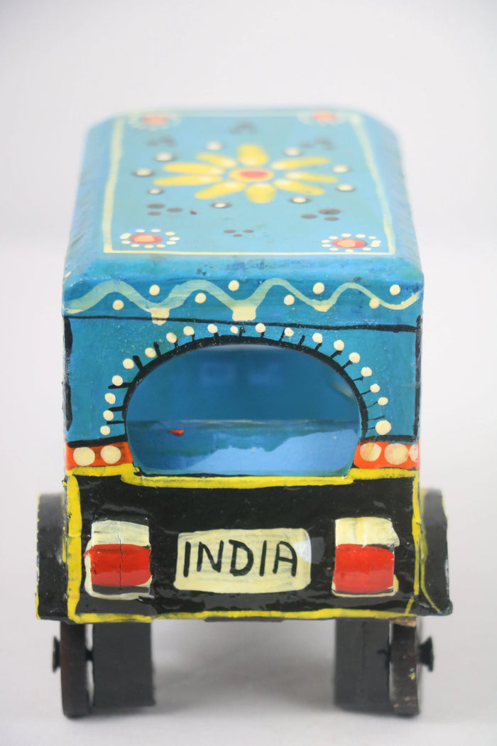 Wooden Auto Rickshaw Model – Handcrafted & Painted Toy or Decor Balaji varanasi