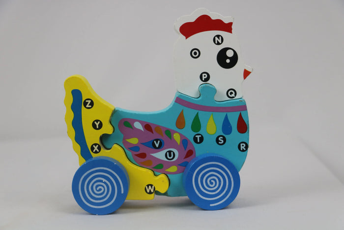 Wooden Puzzle Pulling Toy – Traditional & Creative Play for Toddlers Balaji varanasi