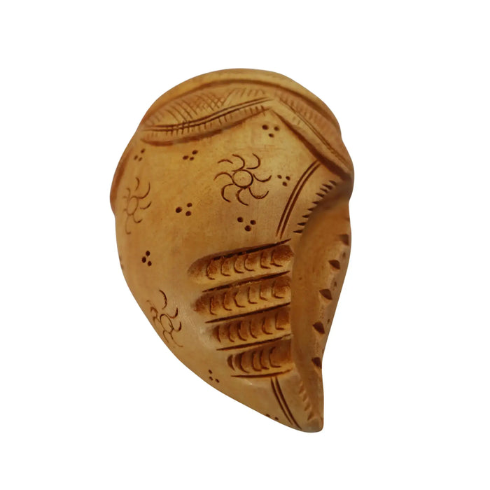 Wooden Shankam – Handcrafted Spiritual Decor Piece maruthi handicrafts