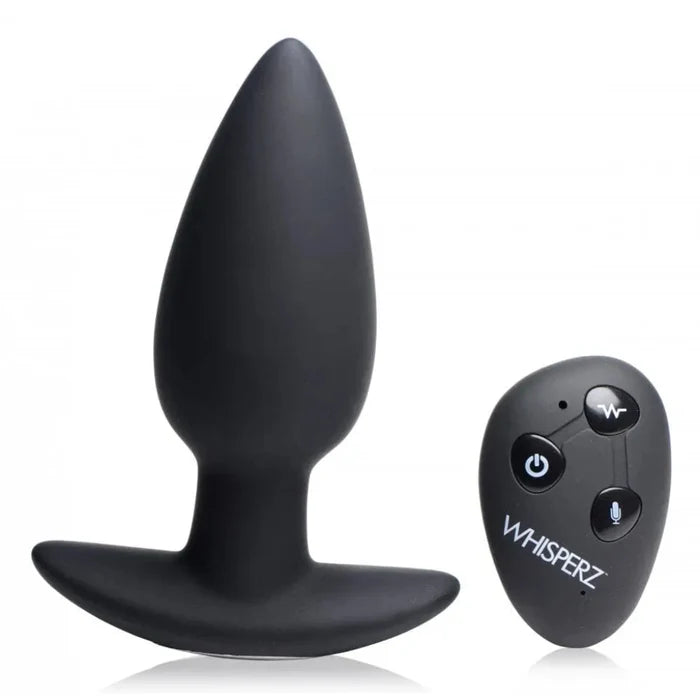 Whisperz™ Voice Activated 10X Vibrating Butt Plug with Remote - Rolik®